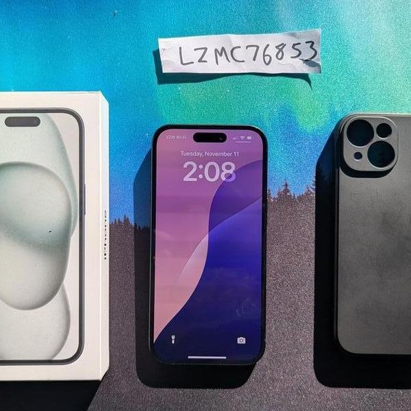 Apple iPhone 15 - Unlocked, 128 GB, Black, A2846