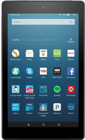 Amazon Fire HD 8 2017 with Alexa - Wi-Fi, 16 GB, Black