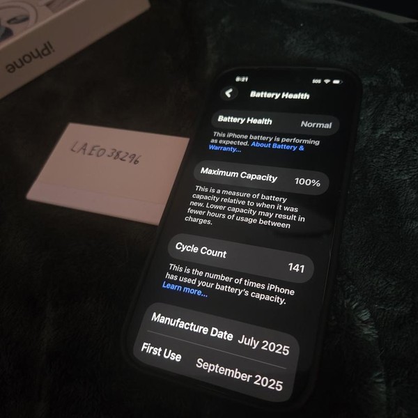 Apple iPhone 17 - Unlocked, 256 GB, Black, A3258