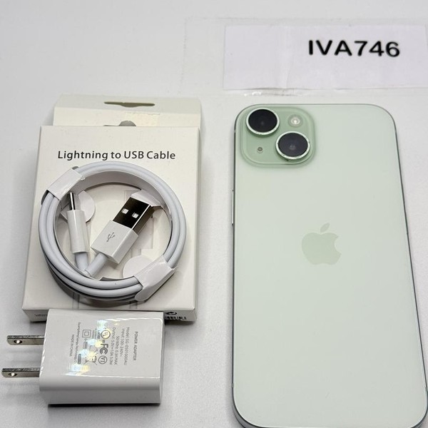 Apple iPhone 15 - Unlocked, 128 GB, Green, A2846