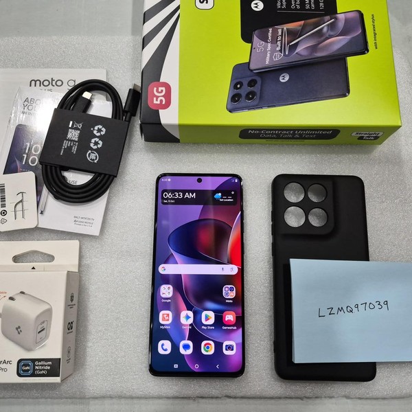 Moto G Stylus 5G (2025) - TracFone, Gibraltar Sea, 128 GB, 8 GB