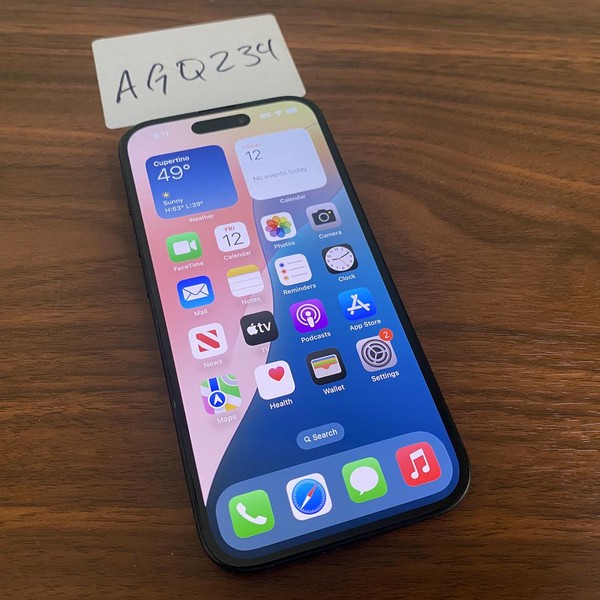 Apple iPhone 15 - Unlocked, 128 GB, Black, A2846