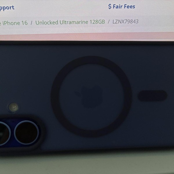 Apple iPhone 16 - Unlocked, 128 GB, Ultramarine, A3081