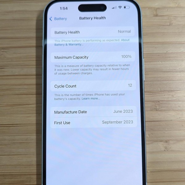 Apple iPhone 15 - Unlocked, 128 GB, Blue, A2846