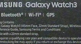 New
													Samsung Galaxy Watch3 - Unlocked, Mystic Black, 45mm, photo 5 of 6