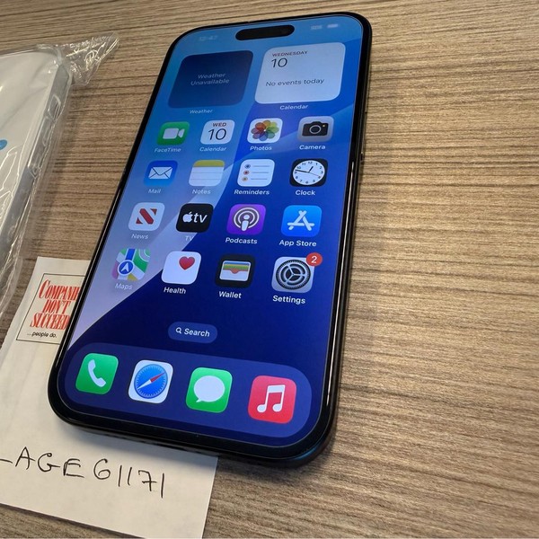 Apple iPhone 15 - Unlocked, 128 GB, Black, A2846