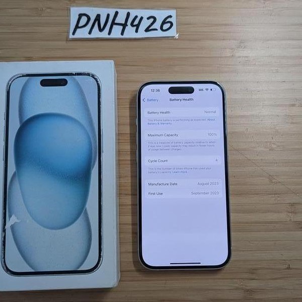 Apple iPhone 15 - Unlocked, 128 GB, Blue, A2846