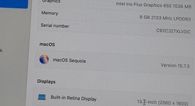 Good
													MacBook Pro 2019 - 13" - I5, Gray, 256 GB, 8 GB, photo 3 of 9