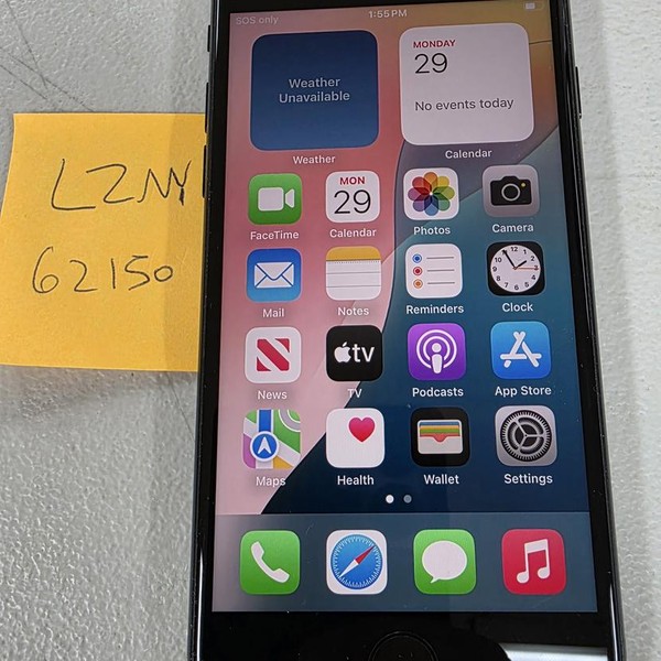 Apple iPhone SE 3rd Gen 2022 - Unlocked, 128 GB, Midnight, A2595