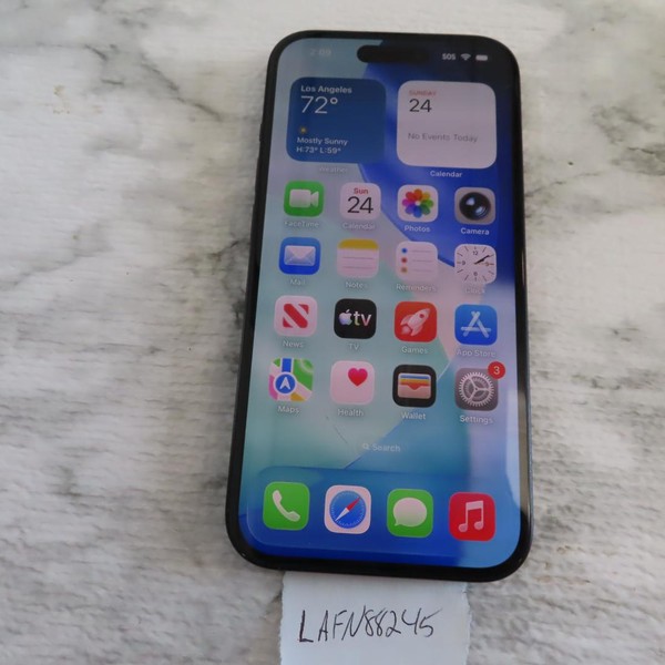 Apple iPhone 15 - AT&T, 128 GB, Black, A2846