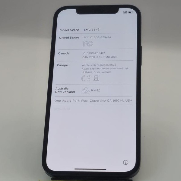 Apple iPhone 12 - AT&T, 64 GB, Black, A2172