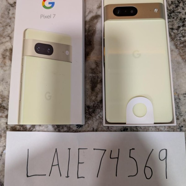 Google Pixel 7 - Unlocked, 128 GB, Lemongrass, 8 GB, GVU6C, Sub-6 5G