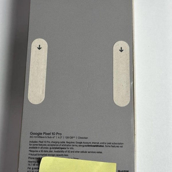 Google Pixel 10 Pro - Unlocked, 128 GB, Obsidian, G4QUR