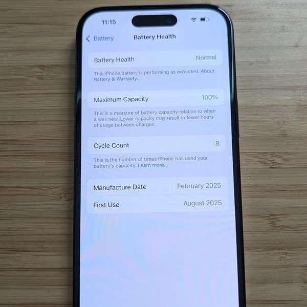 Apple iPhone 15 - Unlocked, 128 GB, Black, A2846