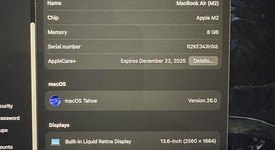 Good
													MacBook Air 2022 - 13" - Apple M2, Midnight, 512 GB, 8 GB, photo 4 of 11