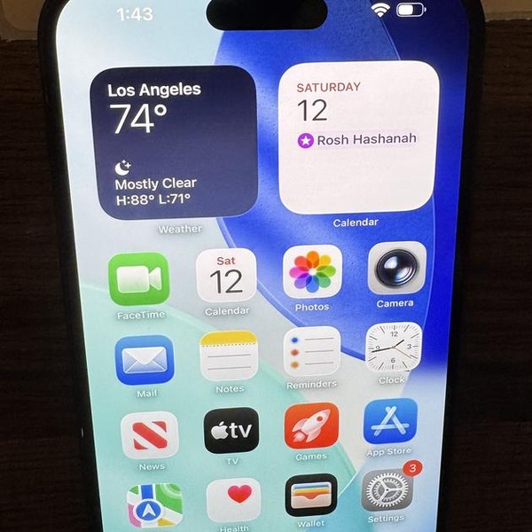 Apple iPhone 15 Plus - Unlocked, 256 GB, Black, A2847