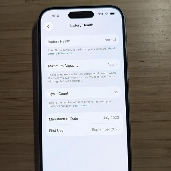Apple iPhone 15 - Unlocked, 128 GB, Blue, A2846
