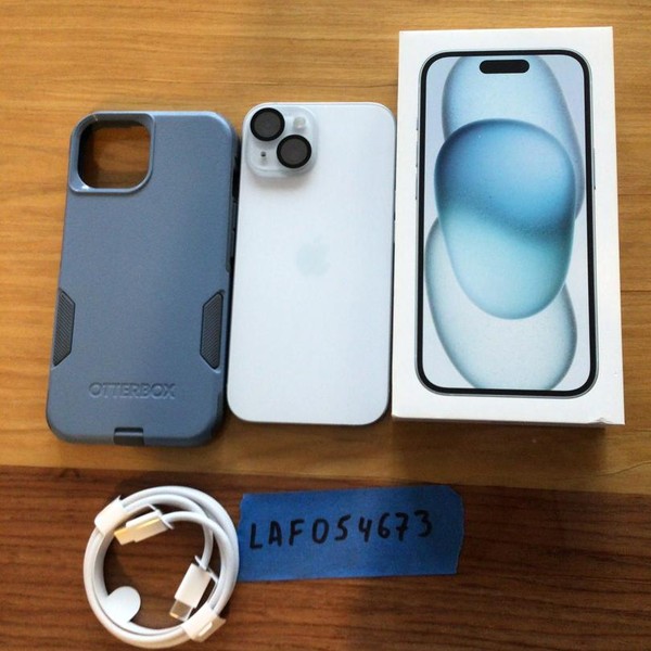 Apple iPhone 15 - Unlocked, 128 GB, Blue, A2846