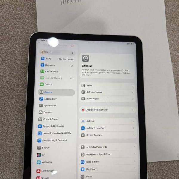 Apple iPad 10th Gen - Unlocked, 64 GB, Silver, A2757