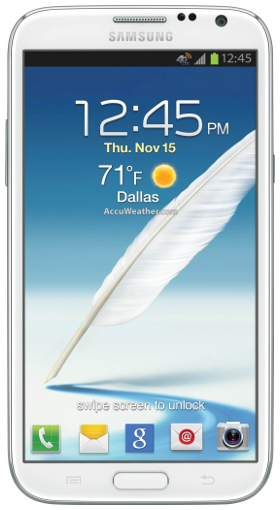 Samsung Galaxy Note 2 - AT&T, Titanium, SGH-i317