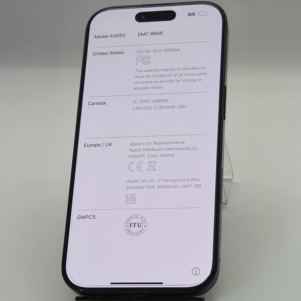 Apple iPhone 16 Pro - Unlocked, 128 GB, Black, A3083