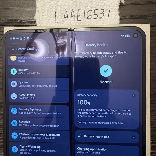 Google Pixel 9 Pro Fold - Unlocked, 512 GB, Obsidian, GGH2X