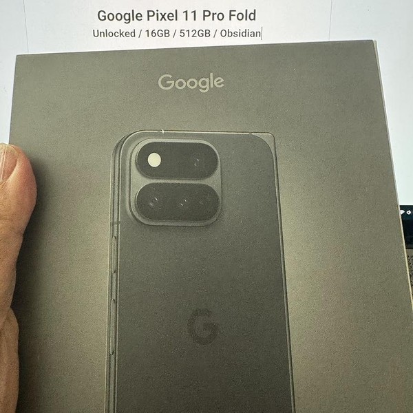 Google Pixel 11 Pro Fold - Unlocked, 512 GB, Obsidian, 16 GB, GZDQ6