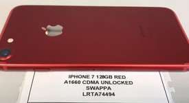 Good
													Apple iPhone 7 - Unlocked, Red, 128 GB, A1660, photo 5 of 7