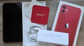 Good
													Apple iPhone 11 - Unlocked, Red, 128 GB, A2111, photo 2 of 14