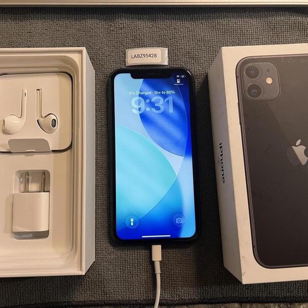 Apple iPhone 11 - Unlocked, 64 GB, Black, A2111