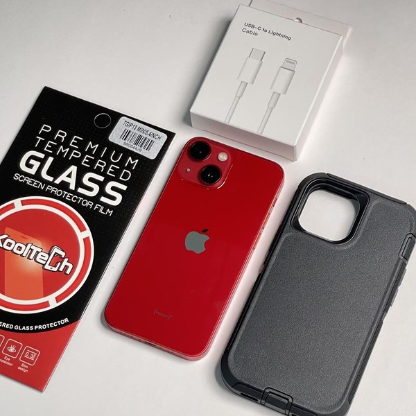 Apple iPhone 13 Mini - Unlocked, 128 GB, Red, A2481