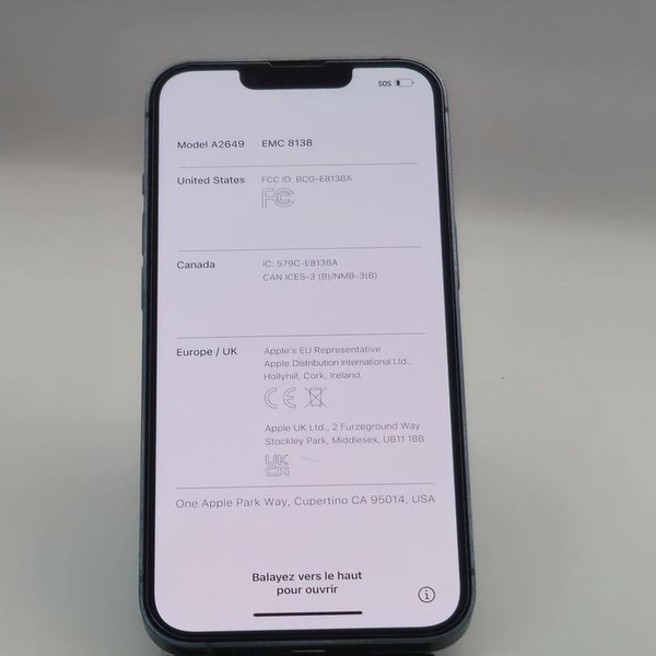 Apple iPhone 14 - AT&T, 128 GB, Blue, A2649