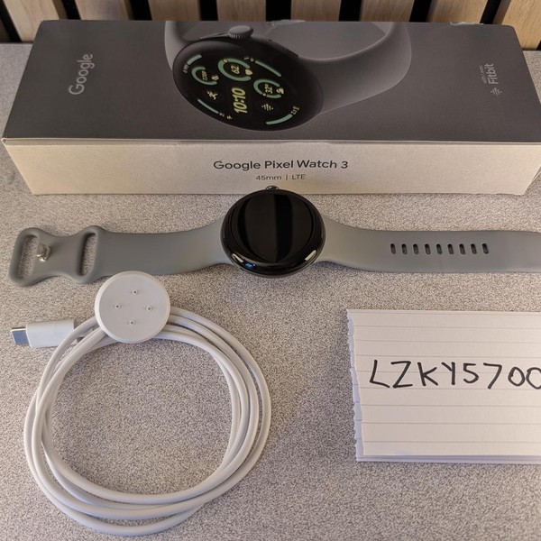 Google Pixel Watch 3 - Unlocked, Hazel, 45mm, LTE