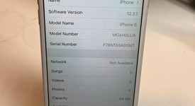 Good
													Apple iPhone 6 - Unlocked, Silver, 64 GB, A1549, photo 3 of 8