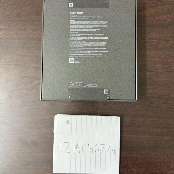 Samsung Galaxy Z Fold7 - Unlocked, 512 GB, Jetblack, 12 GB, SM-F966U1