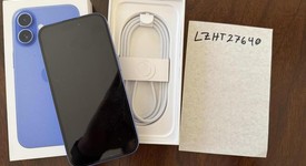 Mint
													Apple iPhone 16 - Unlocked, Ultramarine, 128 GB, A3081, photo 1 of 11
