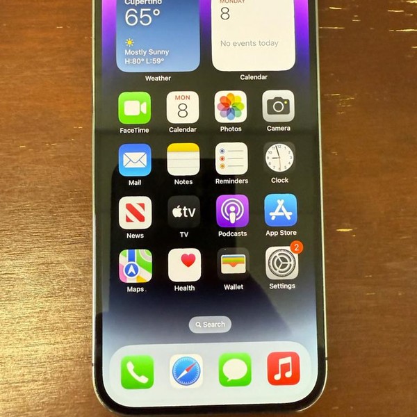 Apple iPhone 14 Pro - Unlocked, 128 GB, Purple, A2650