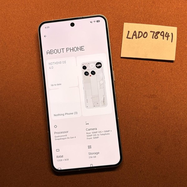 Nothing Phone (3) - Unlocked, 256 GB, White, 12 GB