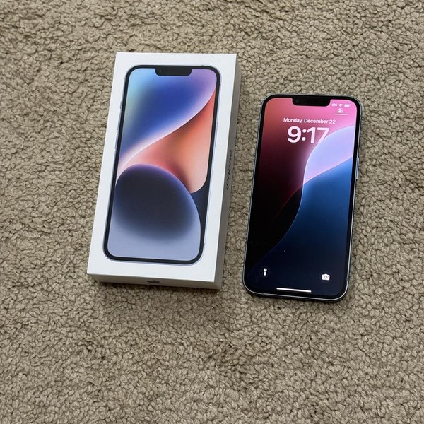 Apple iPhone 14 - Metro by T-Mobile, 128 GB, Blue, A2649