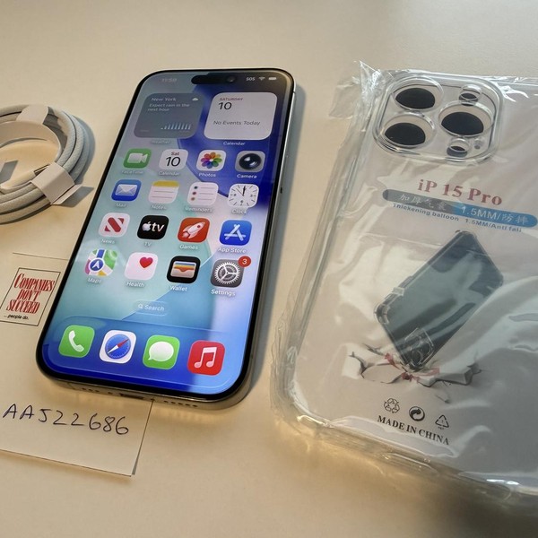 Apple iPhone 15 Pro - Unlocked, 128 GB, Natural, A2848