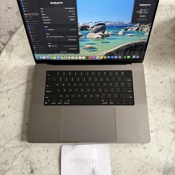 MacBook Pro 2021 - 16 inch - 1 TB, Gray, 32 GB, Apple M1 Pro 10-core