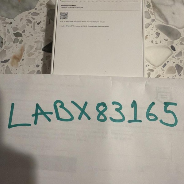 Apple iPhone 17 Pro Max - Unlocked, 256 GB, Silver, A3257