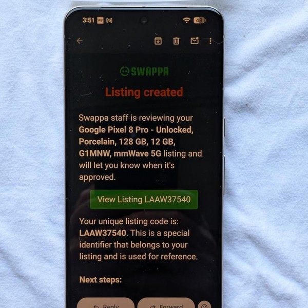 Google Pixel 8 Pro - T-Mobile, Porcelain, 128 GB, 12 GB, G1MNW, mmWave 5G