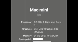Good
													Mac mini 2018 - I7, Gray, 1 TB, 64 GB, photo 2 of 9