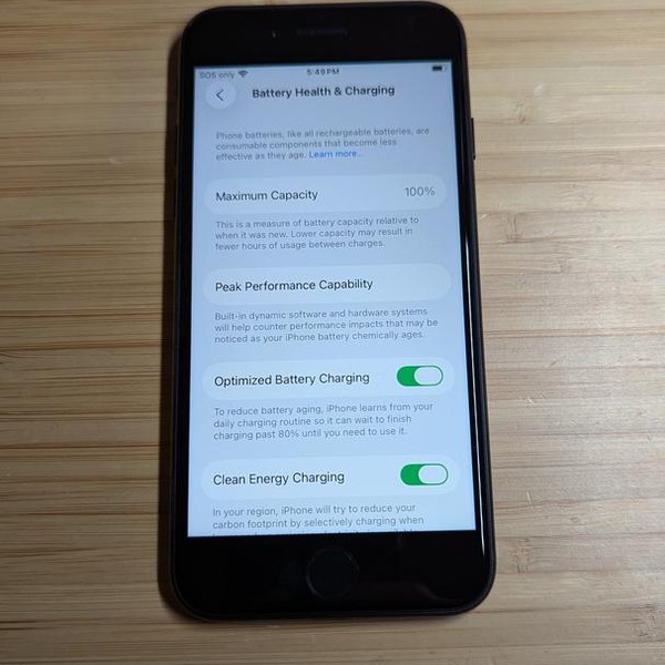 Apple iPhone SE 3rd Gen 2022 - Unlocked, 64 GB, Midnight, A2595