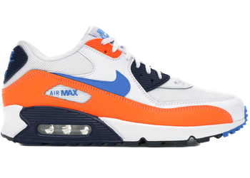 Nike Air Max 90 White Photo Blue Total Orange for sale