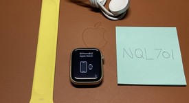 Good
													Apple Watch Series 7 45mm - Unlocked, Gold, A2477 - Cellular, Stainless, photo 1 of 5