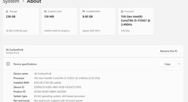 Mint
													Microsoft Surface Pro 8 - I5, Platinum, 256 GB, 8 GB, photo 3 of 15