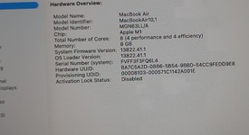 Good
													MacBook Air 2020 - 13" - Apple M1, Gray, 256 GB, 8 GB, photo 4 of 9