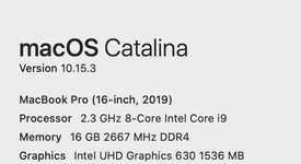 Good
													MacBook Pro 2019 - 16" - I9, Gray, 1 TB, 16 GB, photo 2 of 28